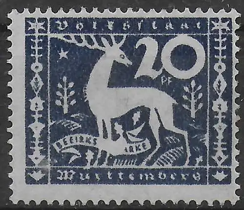 Württemberg: MiNr. 146I, *