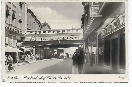 Carte de vue Gare Friedrichstraße 1941 après Chemnitz