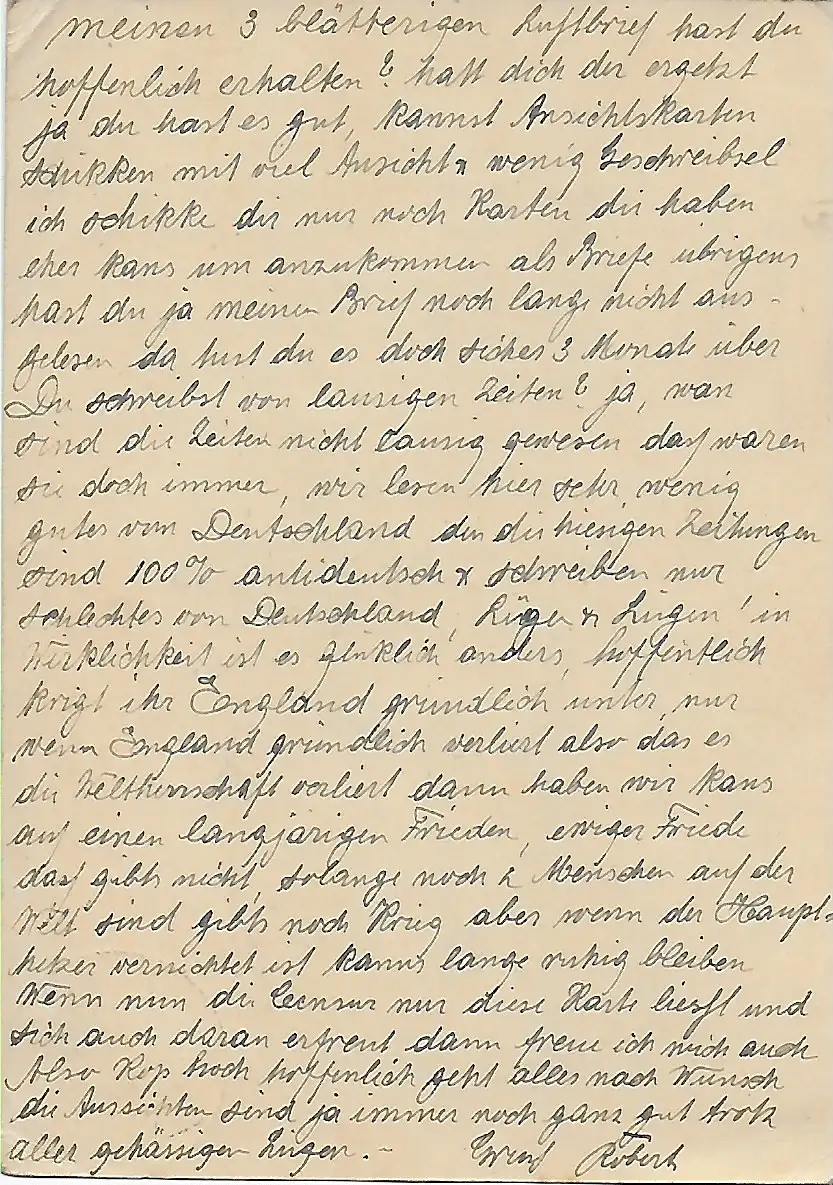 Briefkaart Batoe by Malang 1940 nach Münster, OKW und britische Zensur