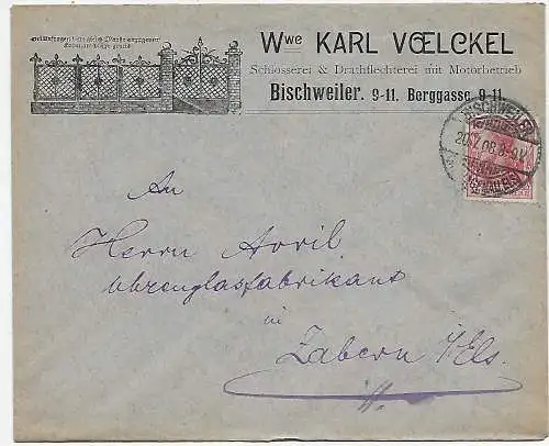 Bischweiler, Château de Zabern en 1908