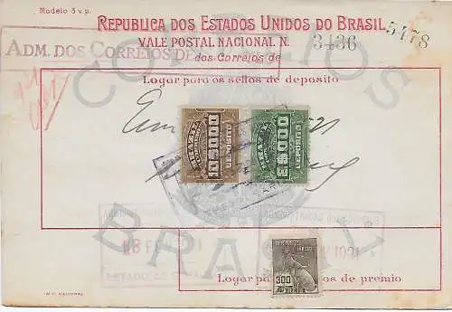 Brésil: Instruction financière Thesouraria 1921