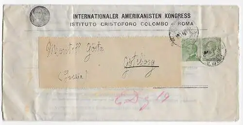 Internationaler Amerikanisten Kongress, Rom, 1919 nach Göteborg