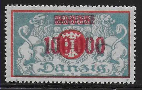 Danzig: MiNr. 105I, postfrisch, ** 