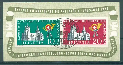 SCHWEIZ 1955 Bl.15 gestempelt (225698)