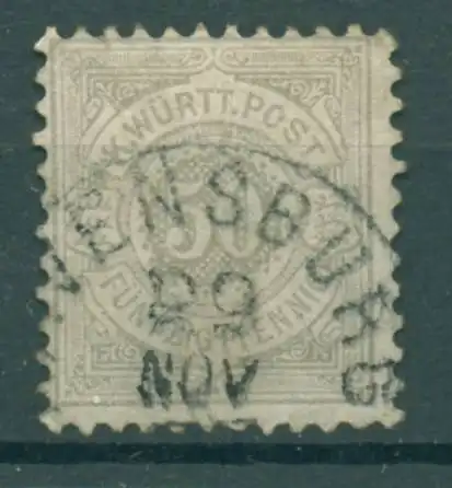 WUERTTEMBERG 1875 Nr 49 gestempelt (223934)