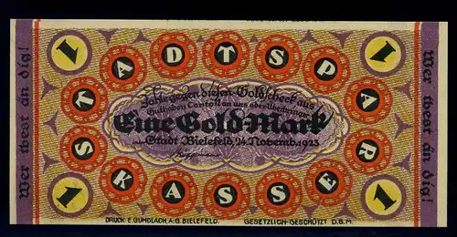 1Goldmark 1923 Aushilfsschein siehe Beschreibung (103965)