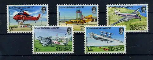 ALDERNEY 1985 Nr 18-22 postfrisch (105588)