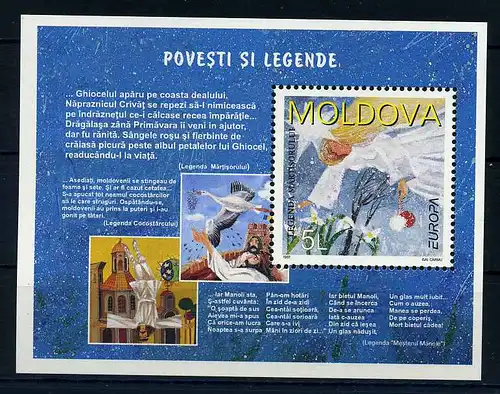 MOLDAWIEN 1997 Bl.12 postfrisch (107473)
