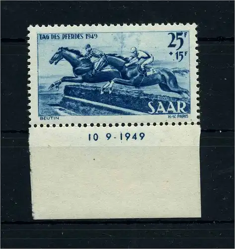 SAARLAND 1949 Nr 266 Br postfrisch (108601)