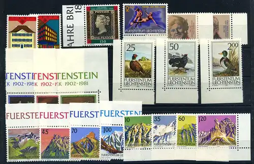 LIECHTENSTEIN Lot aus 1990 postfrisch (111646)