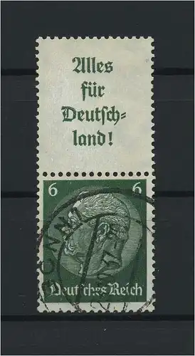 DEUTSCHES REICH 1936 ZD Nr S139 gestempelt (117652)