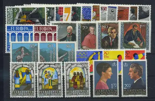 LIECHTENSTEIN Lot aus 1984 postfrisch (119099)