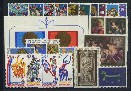 LIECHTENSTEIN Lot aus 1976 postfrisch (119107)