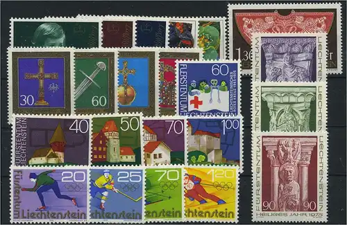 LIECHTENSTEIN Lot aus 1975 postfrisch (119108)