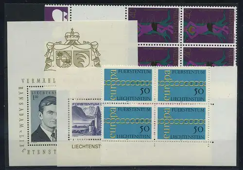 LIECHTENSTEIN Lot aus 1967-1973 postfrisch (119121)