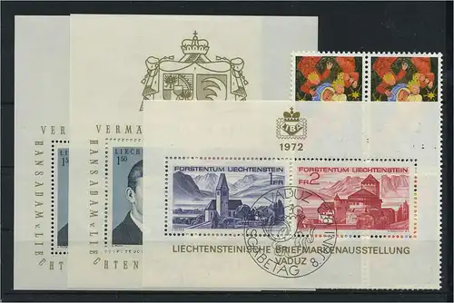 LIECHTENSTEIN Lot aus 1967-1972 gestempelt (119122)