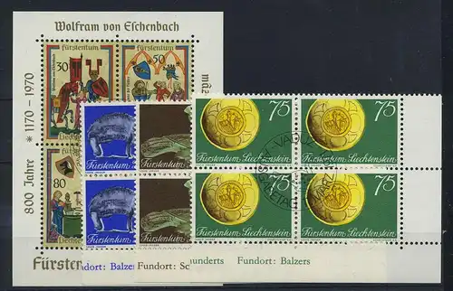 LIECHTENSTEIN Lot aus 1970-1971 gestempelt (119129)