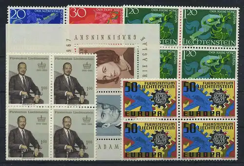 LIECHTENSTEIN Lot aus 1966-1967 postfrisch (119139)