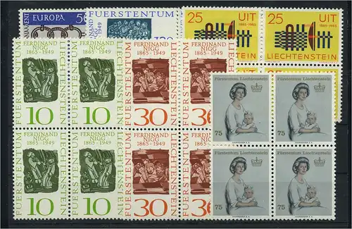 LIECHTENSTEIN Lot aus 1965 postfrisch (119142)