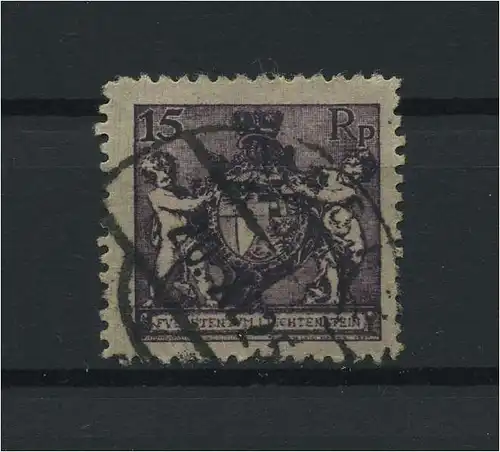 LIECHTENSTEIN 1921 Nr 52B gestempelt (119397)