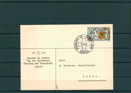 TAG DER BRIEFMARKE 1941 Beleg siehe Beschreibung (201258)