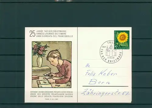 TAG DER BRIEFMARKE 1961 Beleg siehe Beschreibung (201296)