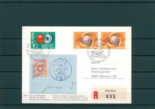 TAG DER BRIEFMARKE 1967 Beleg siehe Beschreibung (201310)