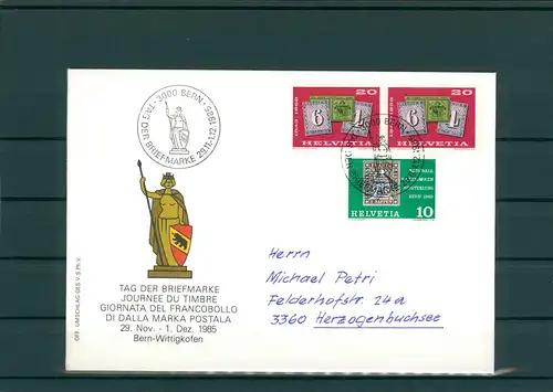 TAG DER BRIEFMARKE 1985 Beleg siehe Beschreibung (201337)