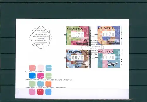 SCHWEIZ 2001 Ersttagsbrief (201912)