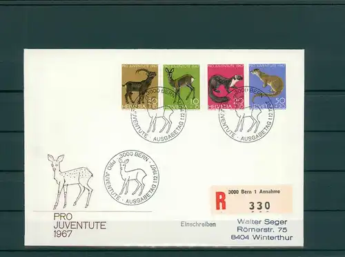 SCHWEIZ 1967 Ersttagsbrief (202135)