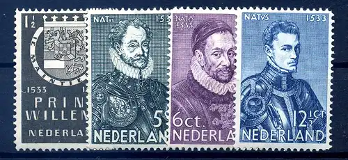 NIEDERLANDE 1933 Nr 257-260 ungebraucht (216063)