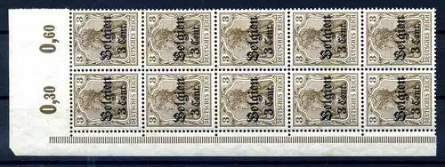 LP BELGIEN 1916 Nr 11 postfrisch (217698)