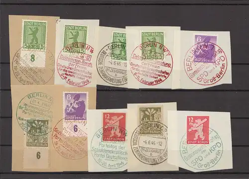 SBZ BERLIN-BRANDENBURG Lot Sonderstempel (221614)