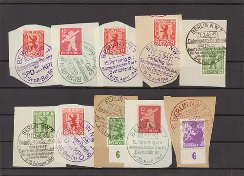 SBZ BERLIN-BRANDENBURG Lot Sonderstempel (221619)