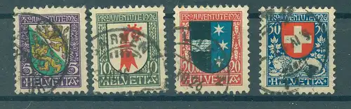 SCHWEIZ 1926 Nr 218-221 gestempelt (225653)