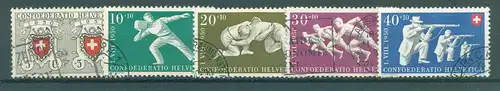 SCHWEIZ 1950 Nr 545-549 gestempelt (225673)