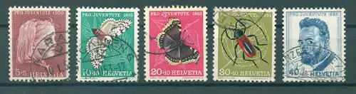 SCHWEIZ 1953 Nr 588-592 gestempelt (225680)