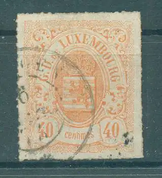 LUXEMBURG 1865 Nr 23 gestempelt (225843)