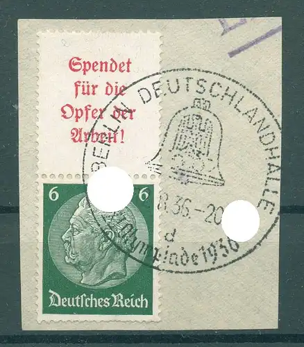 DEUTSCHES REICH 1934 ZD Nr S123 gestempelt (225970)