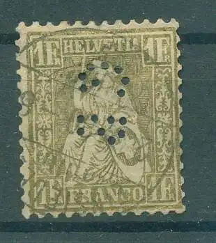 SCHWEIZ 1862 Nr 28 gestempelt (226882)