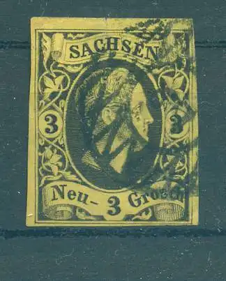 SACHSEN 1851 Nr 6 gestempelt (227144)