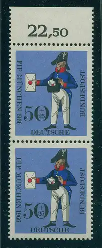 BUND 1966 PLATTENFEHLER Nr 517 f16 postfrisch (228454)