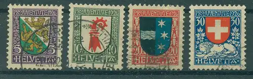 SCHWEIZ 1926 Nr 218-221 gestempelt (228585)