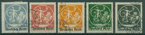 DEUTSCHES REICH 1920 Nr 134-138I gestempelt (228732)