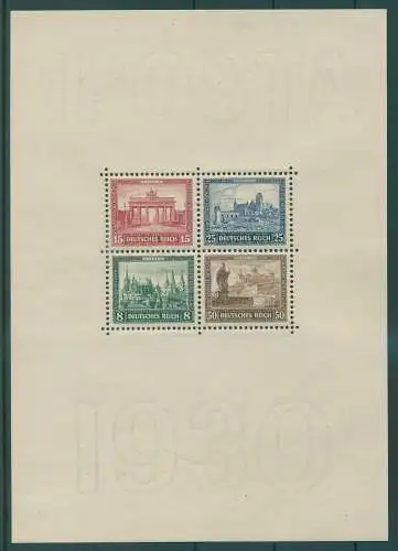 DEUTSCHES REICH 1930 Bl.1 postfrisch (921633)