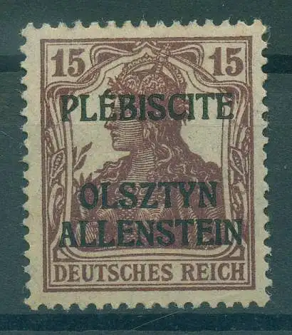 ALLENSTEIN 1920 Nr 4Ib ungebraucht (921674)