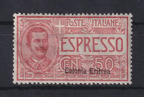 Italienisch-Eritrea 1921 Eilmarke 50 C. Mi.-Nr. 52 ungebraucht *