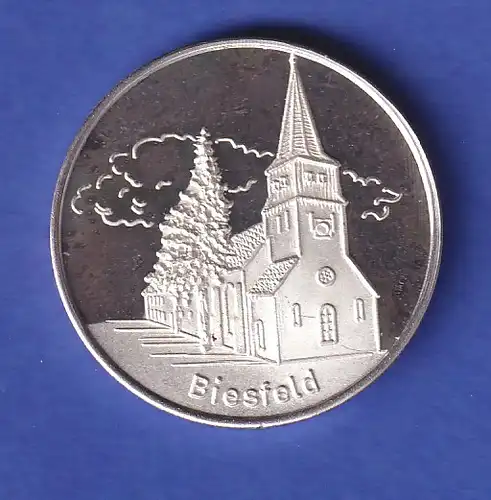 Silbermedaille Gemeinde Kürten - Kirche in Biesfeld 