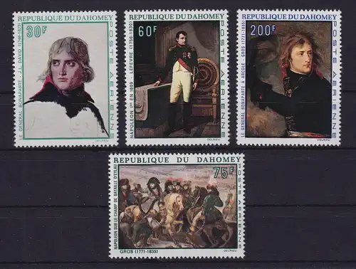 Dahomey 1969 Gemälde Napoleon Bonaparte Mi.-Nr. 379-382 postfrisch **