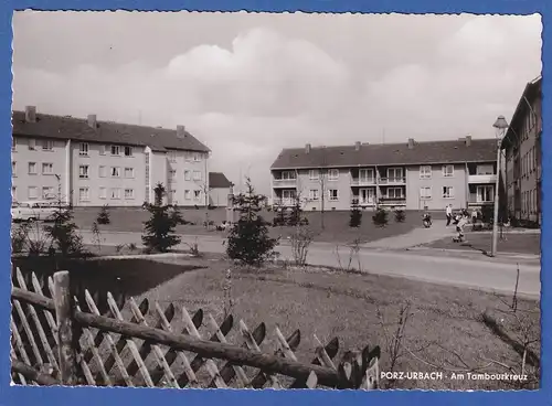 AK Porz am Rhein, Porz-Urbach Wohnsiedlung Am Tambourkreuz s/w, unbeschrieben